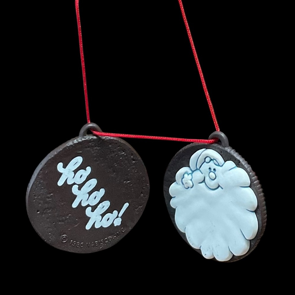 Vintage 1986 Nabisco Co, Oreo Cookie Christmas Ornament